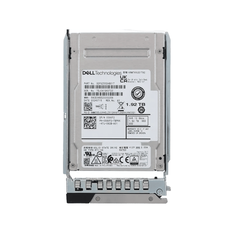 Dell 59XF2 1.92TB 12Gbps vSAS MU TLC SED 2.5 SSD