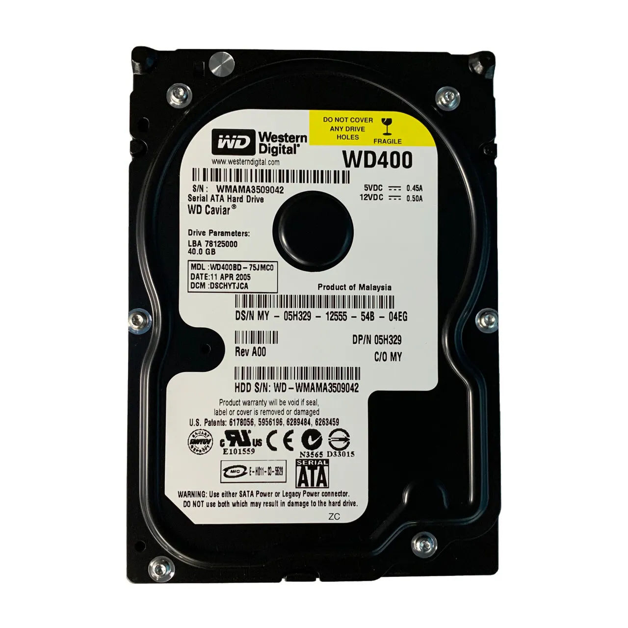 5H329 - Dell 40GB 7200RPM SATA 1.5Gb/s 3.5-in Hard Drive