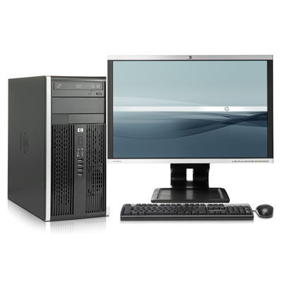 HP Compaq Pro 6000 Pro MT + LA2205wg Intel® Core™2 Duo E8400 2 GB DDR3-SDRAM 320 GB HDD Intel® GMA 4500M Windows 7 Professional Micro Tower PC Black