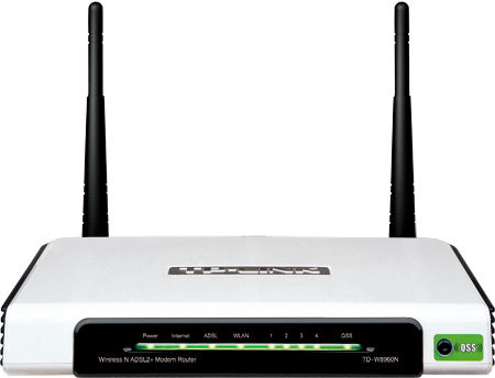TP-Link TD-W8960NB wireless router Fast Ethernet Black, White