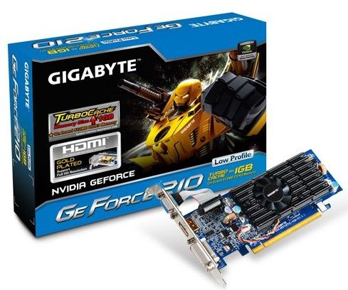 GIGABYTE GV-N210TC-512I graphics card NVIDIA GeForce 210 GDDR3