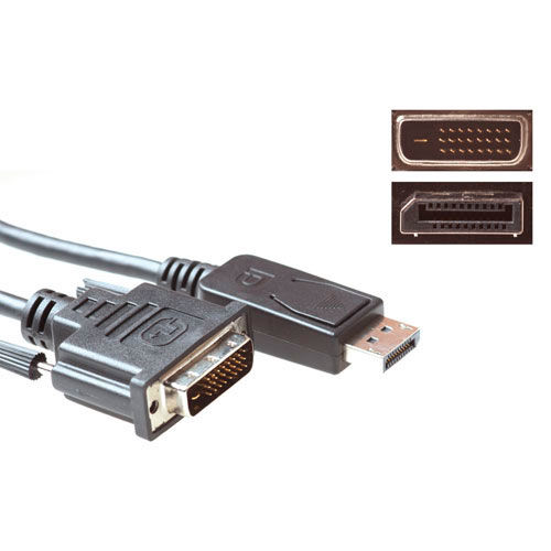 ACT 1.8 meters adapter cable DisplayPort male to DVI male