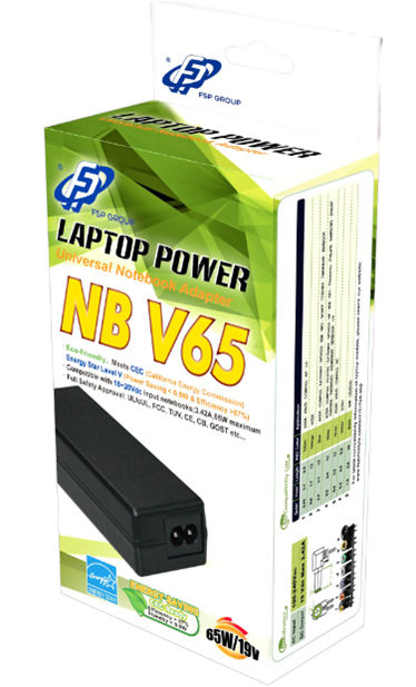 FSP NB V 65 power adapter/inverter 65 W Black