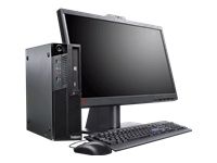 Lenovo ThinkCentre M90p + ThinkVision L2440p Intel® Core™ i5 i5-650 4 GB DDR3-SDRAM 500 GB Windows 7 Professional SFF PC Black