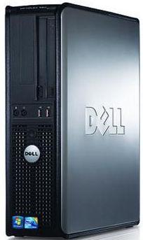DELL OptiPlex 380DT-E333 Intel® Core™2 Duo E7500 2 GB DDR3-SDRAM 250 GB Windows 7 Professional Desktop PC Black