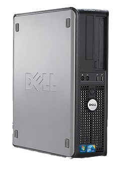 DELL OptiPlex OP380SF-M333 Intel® Core™2 Duo E8400 4 GB DDR3-SDRAM 320 GB Windows 7 Professional SFF PC Black