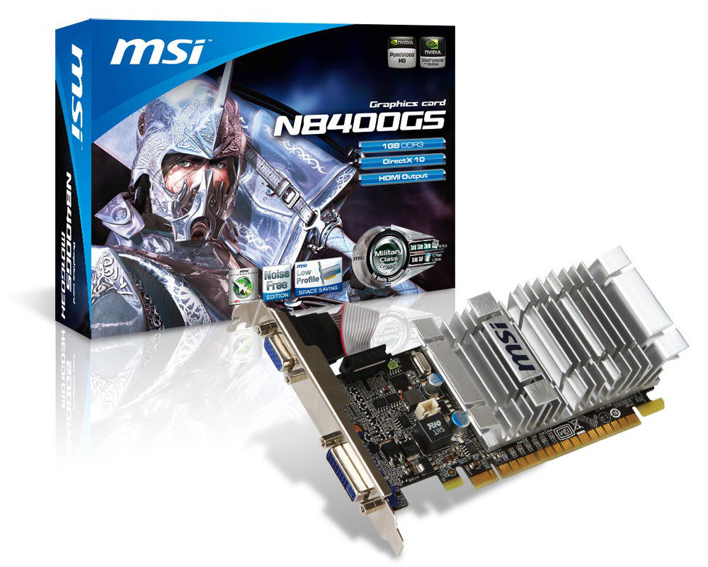 MSI V229-019R graphics card NVIDIA GeForce 8400 GS 1 GB GDDR3