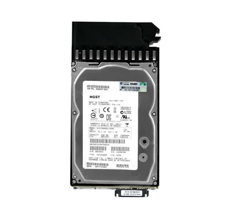 606227-003 - HP 600GB 15000RPM SAS 6Gb/s 3.5-in HDD with Tray