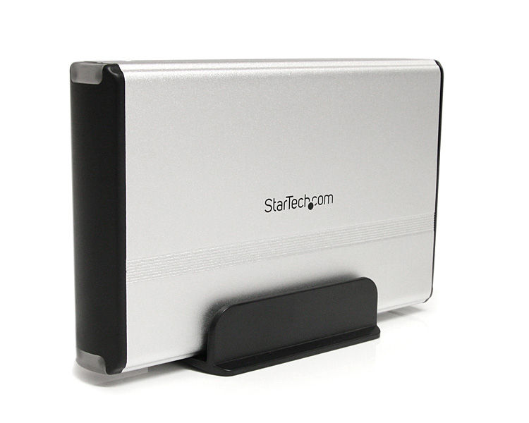 StarTech.com SAT3510U3V storage drive enclosure Black, Silver 3.5"