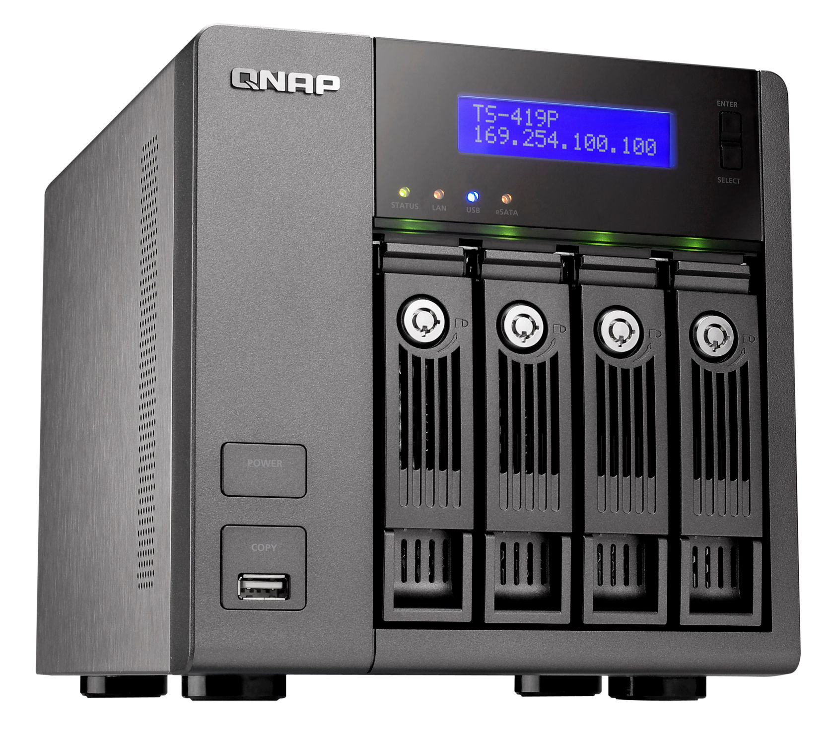 QNAP TS-419P Turbo NAS Tower 0.5 GB DDR2