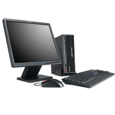 Lenovo ThinkCentre M57p Intel® Core™2 Duo E6550 1 GB DDR2-SDRAM 160 GB Intel® GMA 3100 Windows Vista Business SFF PC