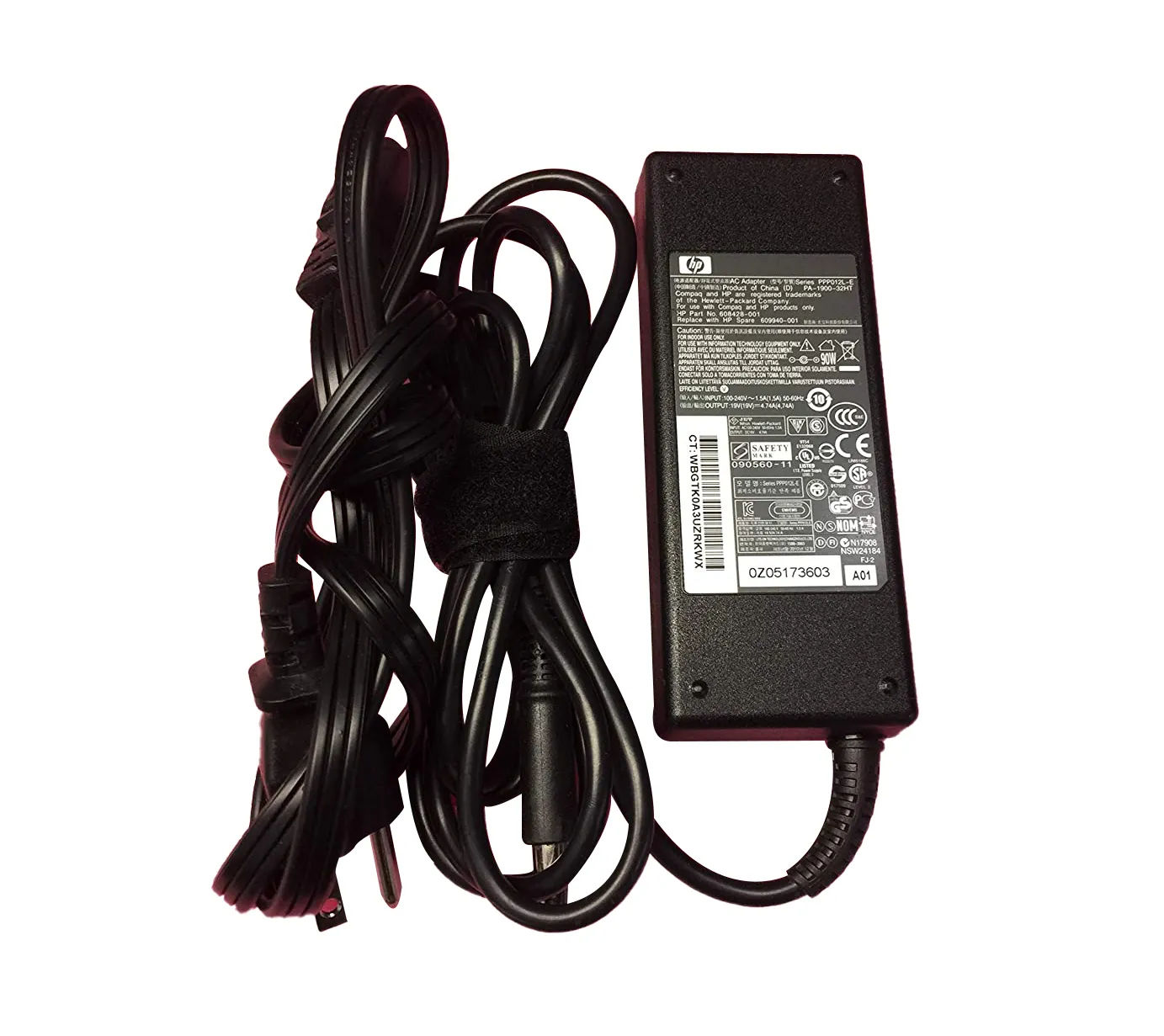 608428-001 - HP 90-Watts 100-240V 50-60Hz Power Adapter