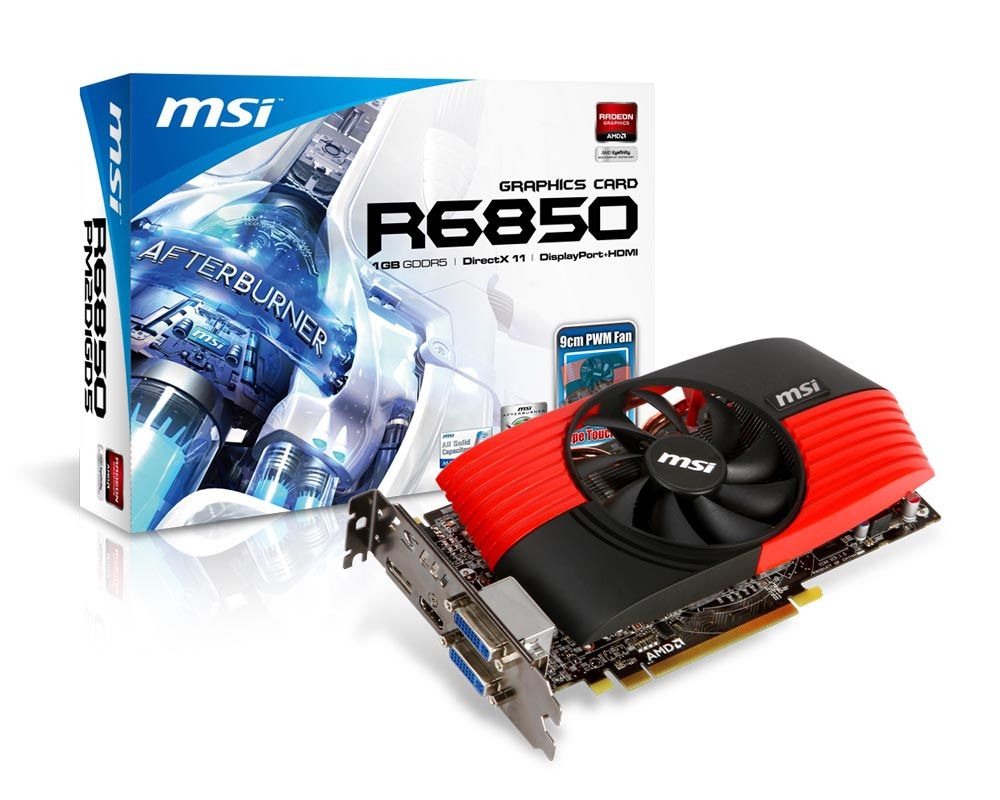 MSI R6850-PM2D1GD5 AMD 1 GB GDDR5