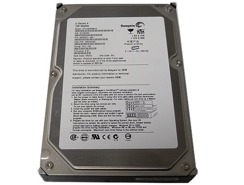Seagate U-series 120GB PATA internal hard drive 7200 RPM 2 MB 3.5" Parallel ATA