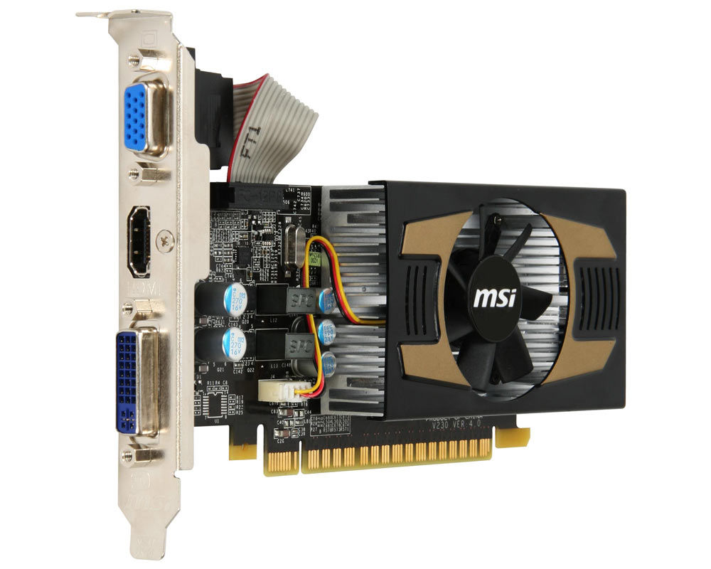 MSI N430GT-MD1GD3/LP graphics card NVIDIA GeForce GT 430 1 GB GDDR3