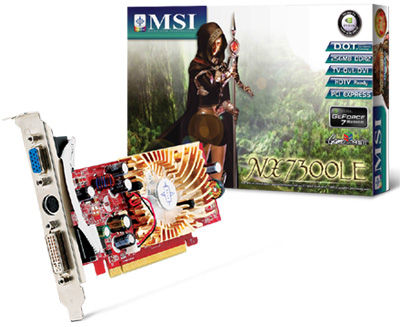 MSI NX7300LE-TD256E graphics card GDDR2