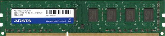 ADATA 4GB PC3-10600 memory module 2 x 2 GB DDR3 240-pin DIMM