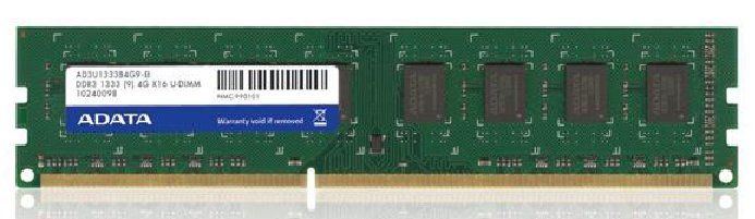 ADATA AD3U1333C2G9-S memory module 2 GB 1 x 2 GB DDR3 240-pin DIMM