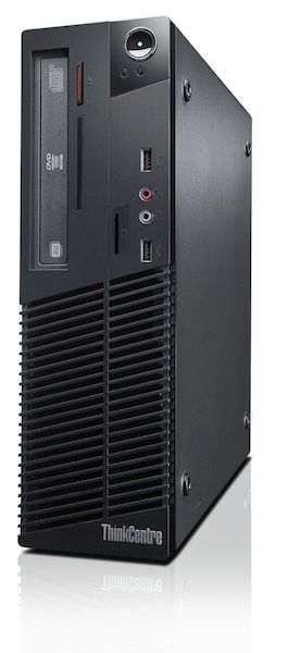 Lenovo ThinkCentre M75e AMD Athlon II X2 250 2 GB DDR3-SDRAM 320 GB AMD Radeon 3000 Windows 7 Professional SFF PC Black