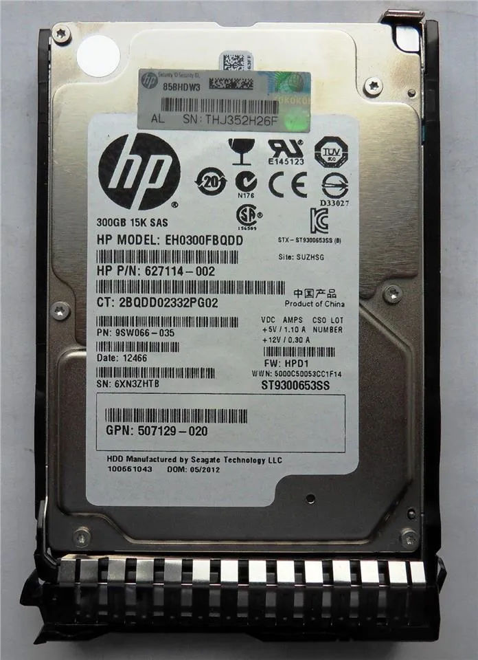 627117-B21 - HPE 300GB 15000RPM SAS 2.5-Inch Hard Drive