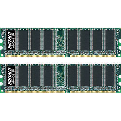 Buffalo TechWorks memory module 1 GB 2 x 0.5 GB DDR 184-pin DIMM
