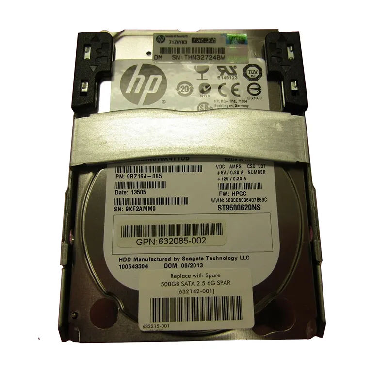 632142-001 - HP 500GB 7200RPM SATA 6Gb/s 2.5-in Hard Drive