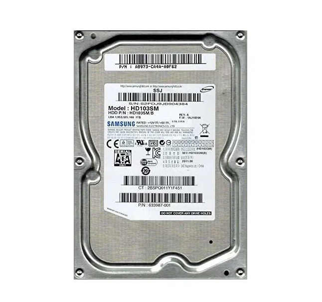 633987-001 - HP 1TB 7200RPM SATA 6Gb/s 3.5-in Hard Drive