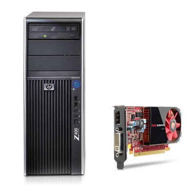 HP Z400 + ATI FirePro V3800 Intel® Xeon® 3000 Sequence W3565 6 GB DDR3-SDRAM Windows 7 Professional Minitower Workstation