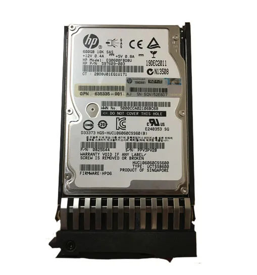 635335-001 - HP 600GB 10000RPM SAS 6Gb/s 2.5-in Hard Drive