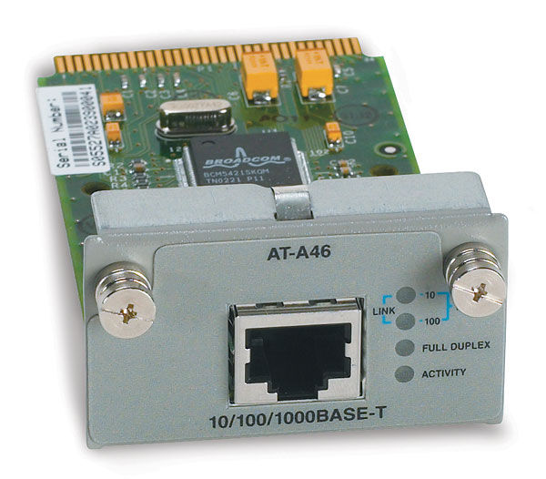Allied Telesis AT-A46 Single port 10/100/1000T module network switch component