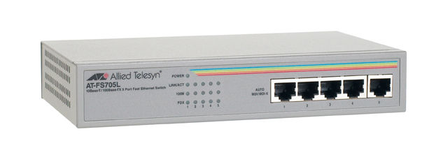 Allied Telesis AT-FS705L Unmanaged Silver