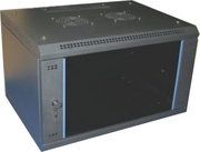 Intellinet 19" 15U Wall mounted rack Black