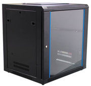 Intellinet 19" 9U Wall mounted rack Black