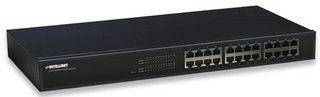 Intellinet 24-Port Fast Ethernet Rackmount Unmanaged Black