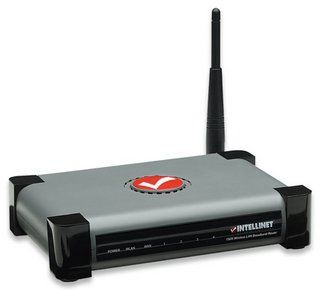 Intellinet 524445 wireless router Fast Ethernet Black, Grey