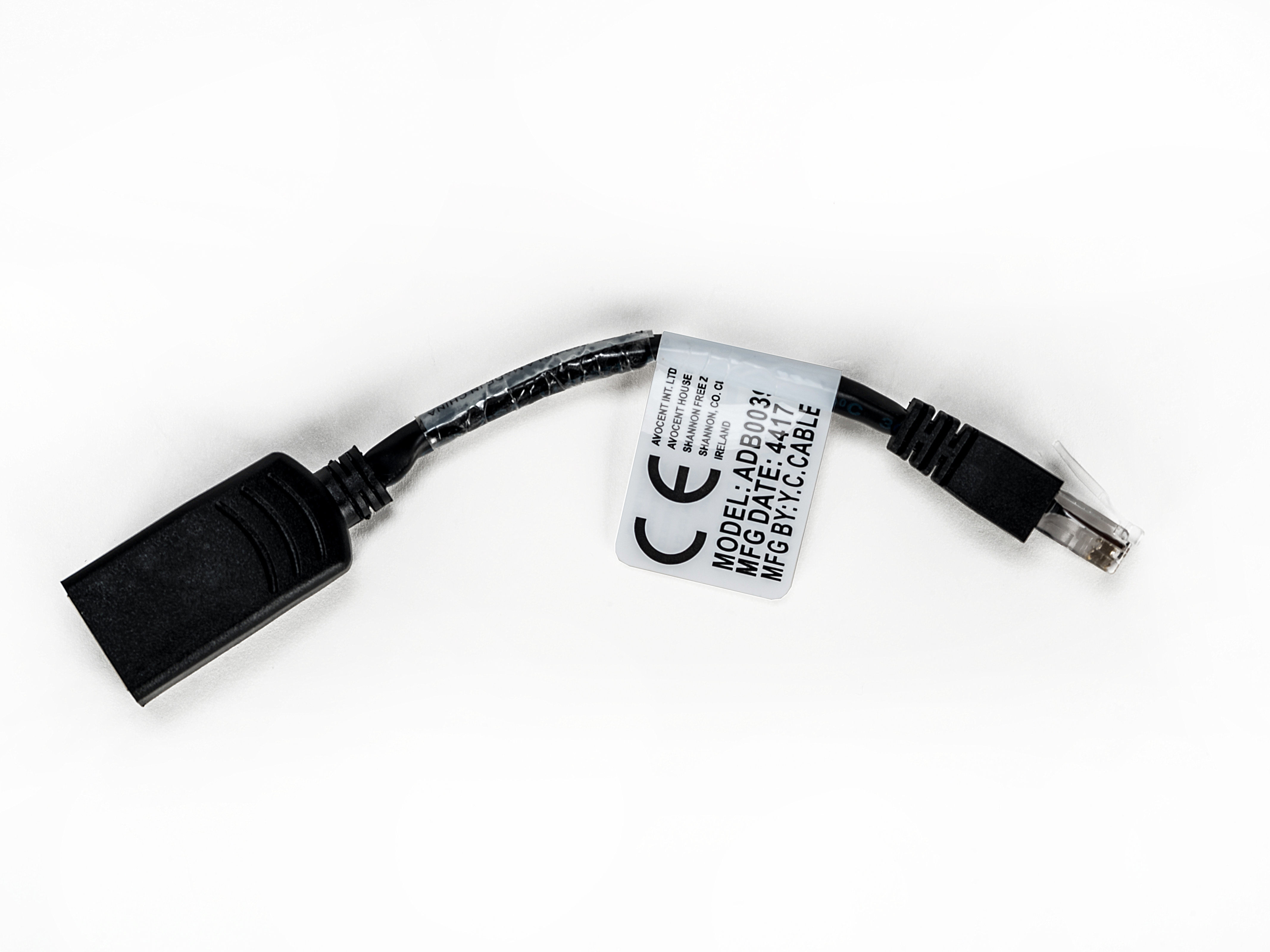 Vertiv Avocent RJ-45 - RJ-45 Sun/Cisco crossover networking cable Black