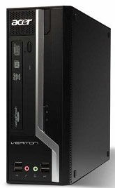 Acer Veriton X490G Intel® Core™ i3 i3-550 2 GB DDR3-SDRAM 320 GB Intel HD Windows 7 Professional Desktop PC Black