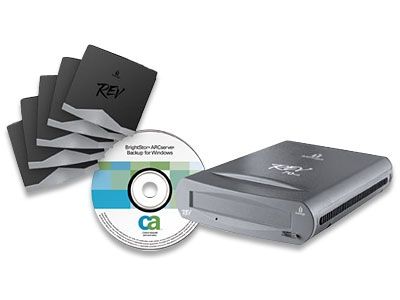 Iomega REV 70GB USB 2.0 Server Backup & Disaster Recovery Kit external hard drive 4200 RPM