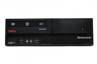 Lenovo ThinkCentre M57 Intel® Core™2 Duo E8400 2 GB DDR2-SDRAM 250 GB Intel® GMA X3100 Windows Vista Business SFF PC Black