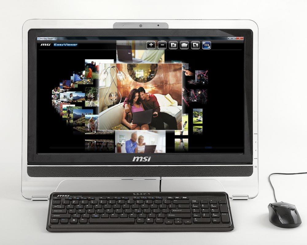 MSI Wind Top AE2040 50.8 cm (20") 1600 x 900 pixels Touchscreen 2 GB DDR3-SDRAM 320 GB Intel® GMA HD Windows 7 Home Premium Black