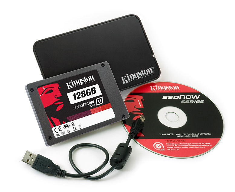 Kingston Technology SSDNow V100 Drive + Notebook Upg. Kit 128 GB 2.5"