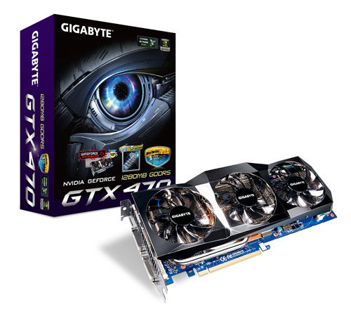 GIGABYTE GV-N470OC-13I V2.0 graphics card NVIDIA GeForce GTX 470 1.25 GB GDDR5