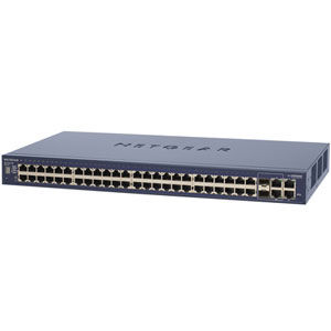 NETGEAR ProSafe 48 Port Fast (10/100) Stackable Switch Managed Power over Ethernet (PoE)