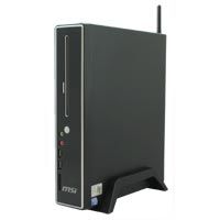 MSI Wind Nettop CS120 Intel Atom® 230 1 GB DDR2-SDRAM 160 GB GMA 950 Windows XP Home Edition Small Desktop PC Black