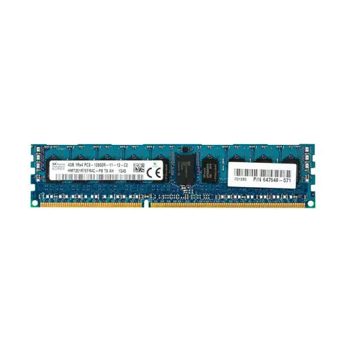 647648-571 - HP 4GB DDR3 1600MHz CL11 ECC RDIMM Memory Module