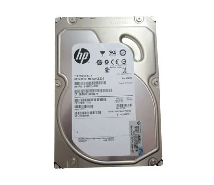 649402-002 - HP 1TB 7200RPM SATA 1.5Gb/s 3.5-in Hard Drive