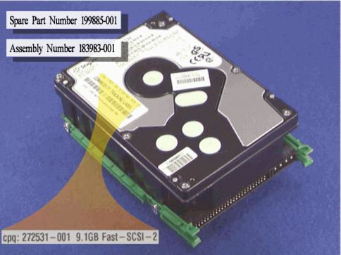 HP 199885-001 internal hard drive 9.1 GB Fast SCSI