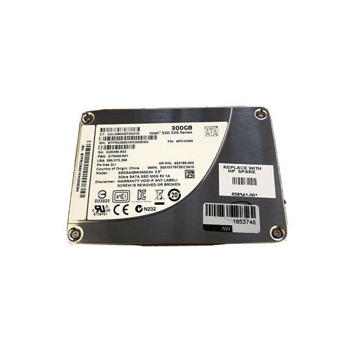 652186-002 - HP 300GB 2.5 inch MLC 3Gb/s SATA Solid State Drive