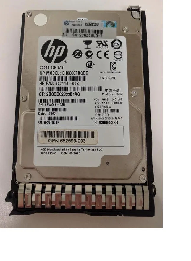 652599-003 - HPE 300GB 15000RPM SAS 2.5-Inch Hard Drive