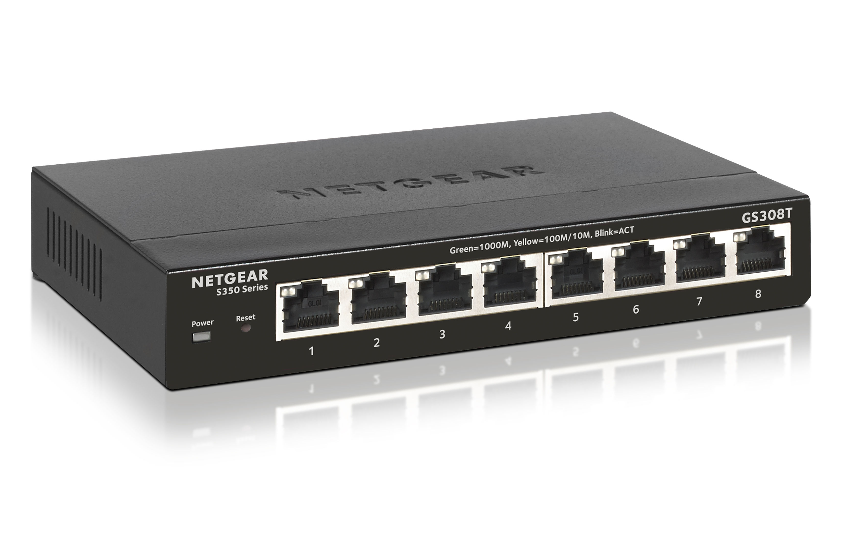 NETGEAR GS308T-100AUS network switch Managed L2 Gigabit Ethernet (10/100/1000) Black